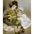 thumbnail image 2 of Sarah Mcgregor 15x17 Gold Ornate Wood Frame and Double Matted Museum Art Print Titled - Combing Teddy (1918), 2 of 4