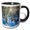 Black/White, variant on 3drose, Winter Forest and Stream in Snow, 11oz Two-tone Green Mug
