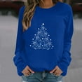 thumbnail image 2 of Hauts pour Femmes Manches Longues Noël Automne Col Rond Hauts Manches Longues Blouse Imprimée Régulière Sweashirts Manches Longues Hauts pour Femmes Blouses Manches Longues pour Femmes, 2 of 6