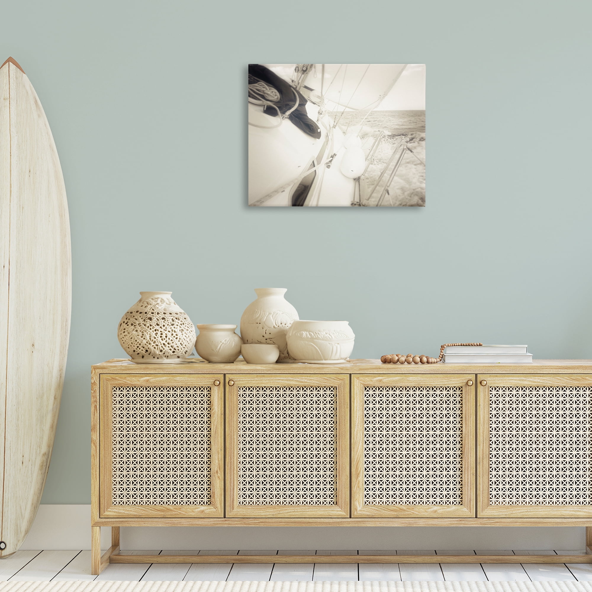 Stupell Industries Clear Day Sailing Transportation Photography Wrapped Canvas Art Print Wall Art, 30 x 24