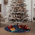 thumbnail image 6 of Bingfone Christmas Tree Skirt Mat Christmas Decoration Interior 36"-Spaceships And Stars, 6 of 8