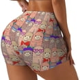 thumbnail image 2 of Fotbe Cute Lamas Seamless Shorts, Womens Workout Shorts High Waist Stretch Booty Short for Gym/Yoga/Running/Biking-Medium, 2 of 9