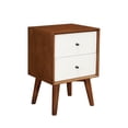 thumbnail image 2 of Home Square 3 Piece Furniture Set with Wood Nightstand and Chest in Acorn-White, 2 of 14