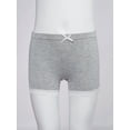 thumbnail image 5 of YONGHS Kids Girls 3 Pack Bike Shorts Solid Color Dance Gym Yoga Sports Bike Shorts Gray 3-4, 5 of 7