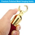 thumbnail image 4 of Unique Bargains 5 Feet Red Velvet Stanchion Rope, Crowd Control Barrier Rope with Snap Hook, Golden, 4 of 6