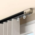 thumbnail image 1 of Tringles à Rideaux Silencieuses Rails de Rideaux de Plafond Rails de Rideaux Robustes Séparateur de Pièce Rail de Rideau Installation Facile pour Rideaux-salon Chambre (Noir, 1.9m (6.2 Pieds)), 1 of 6