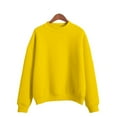 thumbnail image 5 of Qwertyu Mock Neck Sweatshirt for Women Oversized Turtleneck Sweater Long Sleeve Fleece Pullover Tops Fall Fashion Clothes Yellow M, 5 of 6