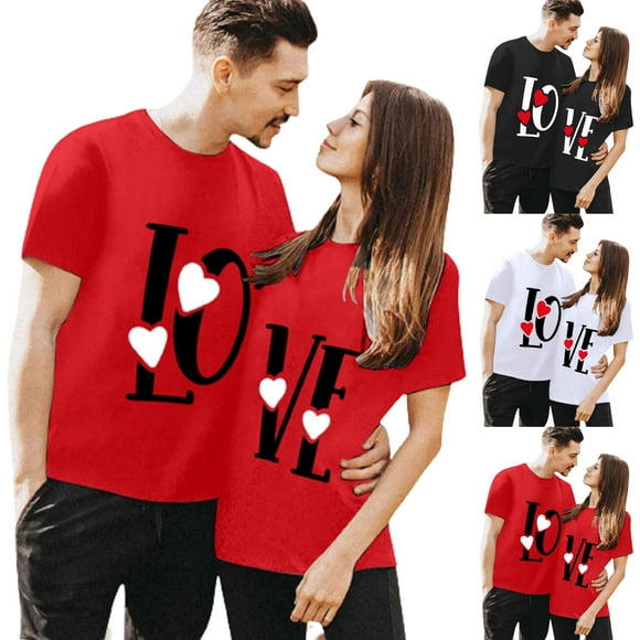Pisexur Matching Chemises for Couples Valentines Jour Mari et Femme Chemises Amour Couple Tenues Matching Mis Cadeaux for Couples en Liquidation