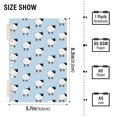 thumbnail image 2 of FORMRS 1-Subject Spiral Notebook 8" x 5" College Ruled 60 Refillable Sheet A5 Hard Cover, 2 Pack, Blue Sheep Pattern, 2 of 7