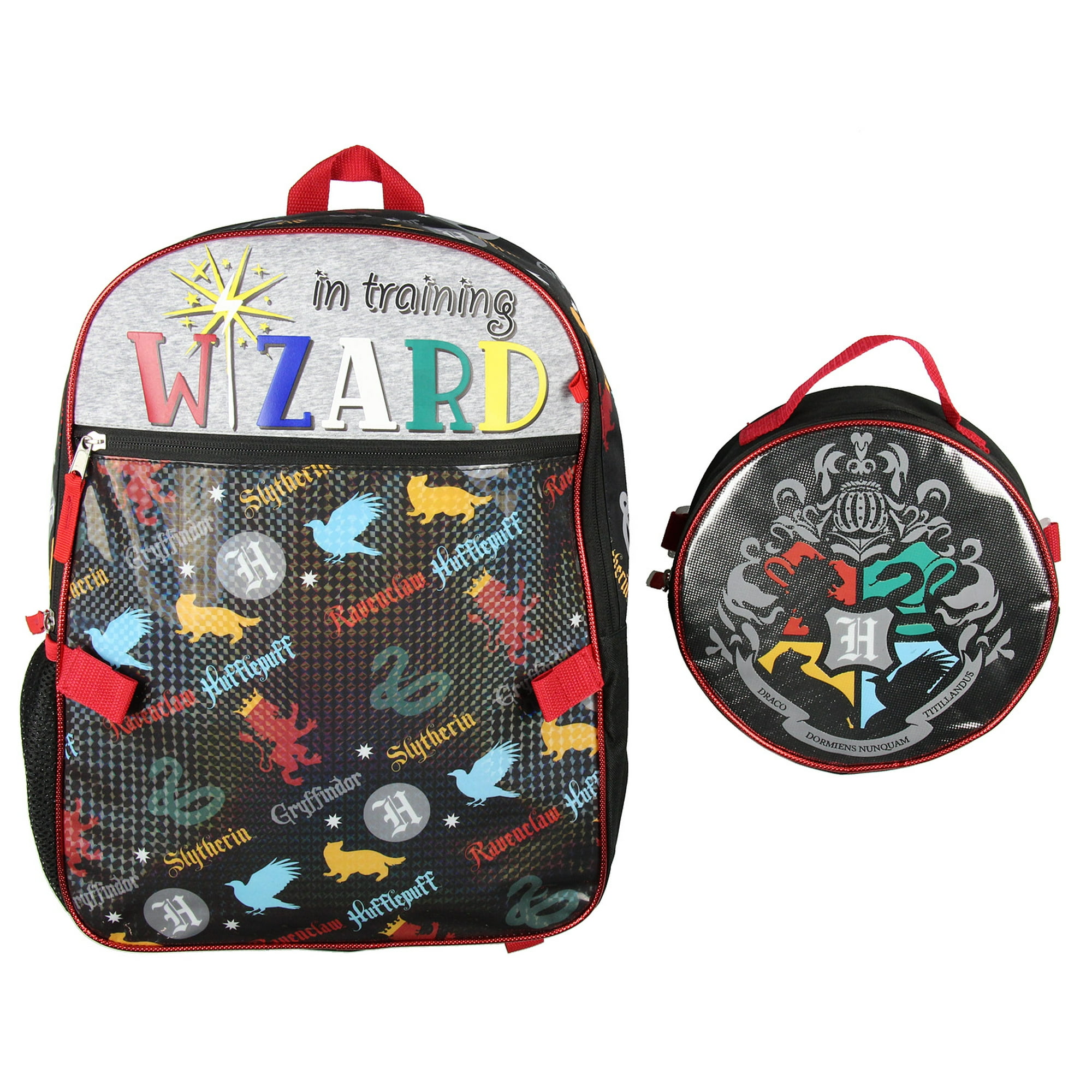 Harry Potter Kids Backpack Wizard In Training 5PC 16 Hogwarts School Combo Set