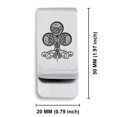 thumbnail image 2 of Stainless Steel Club Card Suit Classic Slim Money Clip Credit Card Holder, 2 of 2