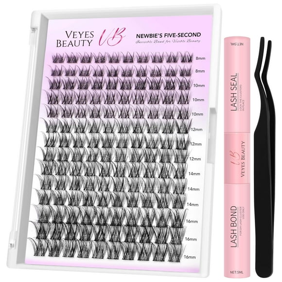 Kit de extensiones de pestañas Cluster Lashes VEYESBEAUTY LuxeBold