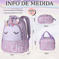thumbnail image 2 of Mochila Para Niñas Kit 3piezas Con Lonchera Y Lapicera, Para Escolar Viaje Xtellar rosa, 2 of 3