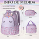 thumbnail image 2 of Mochila Para Niñas Kit 3piezas Con Lonchera Y Lapicera, Para Escolar Viaje Xtellar morado, 2 of 3