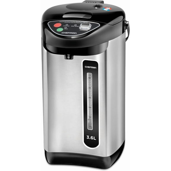 Chefman 3.6 Liter Electric Hot Water Pot w/ Dispenser - Stainless Steel