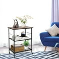 thumbnail image 3 of Giantex 3 Tier Kitchen Bake's Rack, Rolling Microwave Cart, Industrial Bar Service Stand w/Hooks, Kitchen Cart on Lockable Universal Wheels, 3 of 8
