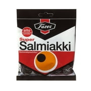 Fattsueru is spar salty liquorice 80gX1 bags Finland sweets FAZER SUPER SALMIAKKI 80 G