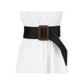 thumbnail image 5 of Cinturones de cintura de INSPIRE CHIC con hebilla gruesa para vestidos ajustables Negro 60-76cm/23.62-29.92", 5 of 5