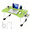 Green, variant on Oversized Foldable Laptop Bed Desk with Cup Holder Drawer USB Ports Fan and LED Lamp Portable Bed Tray Table for Eating Reading Working and Studying,Pink
