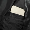 thumbnail image 4 of WIZUTIZ Men's Leather Jacket Solid Color Motorcycle Vintage Zipper Pocket Long Sleeve Hoodless PU Coat for Winter Casual Daily Outdoor Mens Fashion, 4 of 8