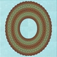 thumbnail image 1 of Ahgly Company Machine Washable Indoor Square Transitional Blue Lagoon Blue Area Rugs, 8' Square, 1 of 7