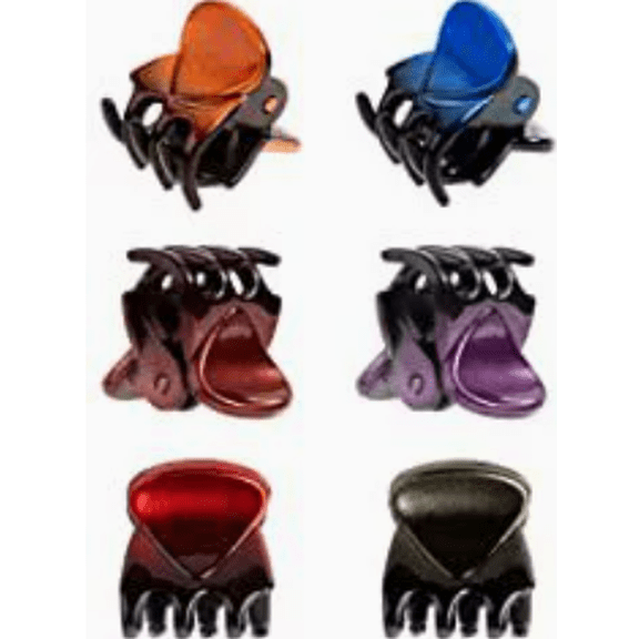 MH 50PCS Mini Hair Claw Clips, Non-slip Jaw Clips for Women Girls, Small Plastic Hair Clips for Thin/Short Hair, Assorted Colors