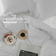 thumbnail image 4 of Martex EcoPure 3-Piece Organic Cotton Light Grey Solid Comforter Set, King – Comfort Wash, 4 of 9