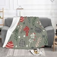 thumbnail image 2 of XMXT Throw Blanket, Cane Candy Christmas Ball Print Machine Washable Blankets for Sofa, 80 x 60 inches, 2 of 9