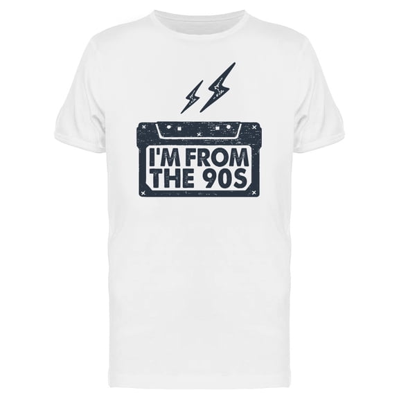 Im From The 90S Text Cassette Tee Men's -Image by Shutterstock