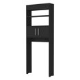 thumbnail image 6 of Morley 2-Shelf Over The Toilet Cabinet Black Wengue,Black Particle Board Furniture Primary Living Space Cabinets, 6 of 8