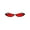 Black Red, variant on Womens Narrow Cat Eye Metal Rim Gothic Pimp Color Lens Sunglasses Black Blue