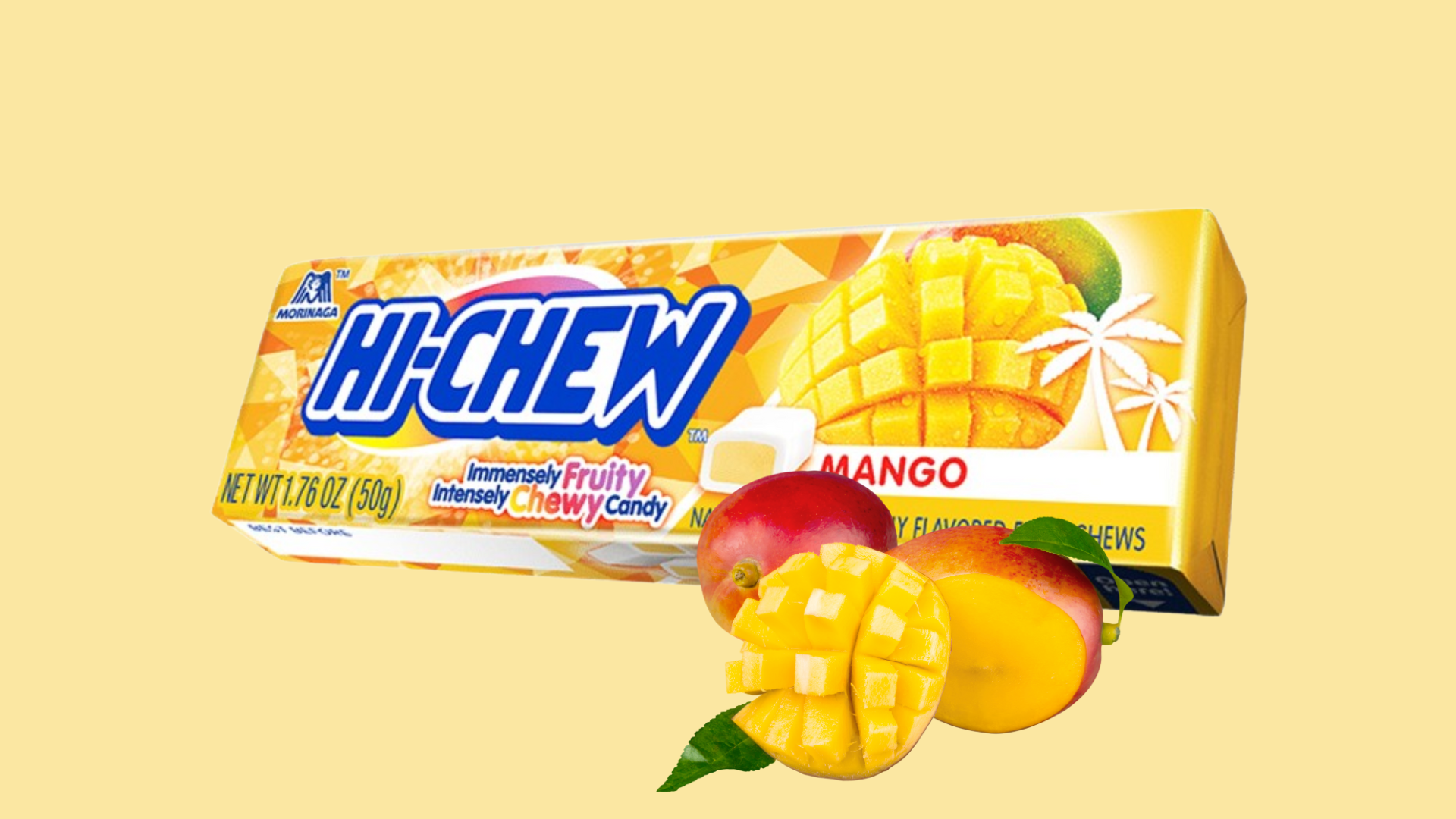Hi-Chew Mango Candy, 1.76 oz Gluten-Free, Contains Soybeans