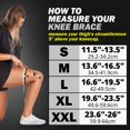 thumbnail image 2 of Manguito de compresión para rodilla POWERLIX para hombre y mujer, color negro L, 2 of 7