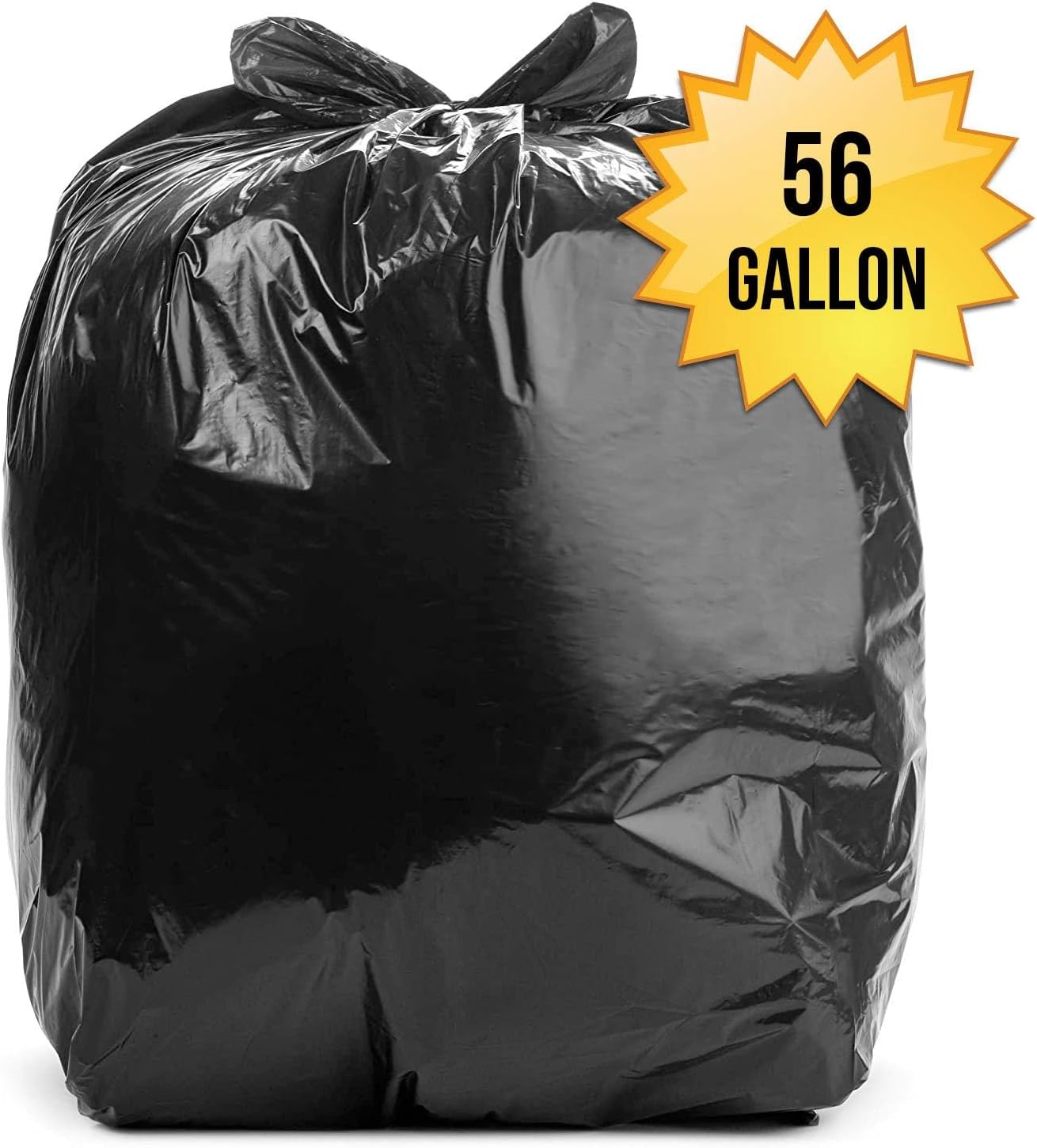 Aluf Plastics - Value COEX 3 Ply Garbage Bags, 33 Gallon, 1.7 Mil (eq), 33"x47", Black, 400 Count