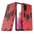 thumbnail image 2 of Dteck Shockproof Case For Galaxy S20 FE 6.5 inch, Rotating Ring Armor Dual Layer Ring Kickstand Shockproof Drop Protection Compatible Magnetic Car Mount case Holder, red, 2 of 5