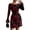 Floral Black Red, variant on Women's Floral Embroidered Dress Fall Long Bell Sleeve Ribbon Flower Mini Short Mesh Bodycon Party Dresses