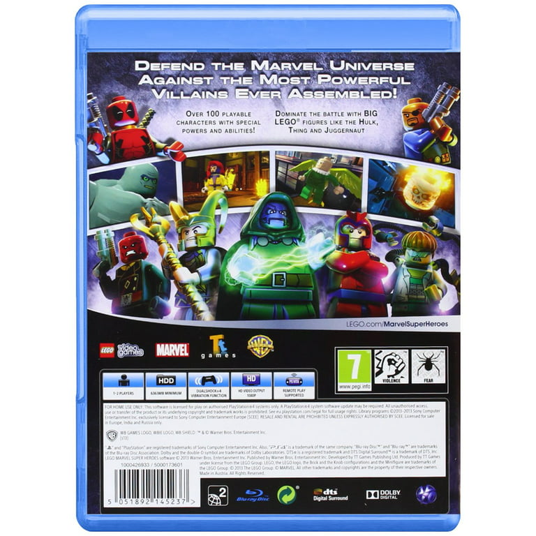 Fejlfri flov grad LEGO Marvel Super Heroes (PS4 Playstation 4) Over 100 playable characters -  Walmart.com