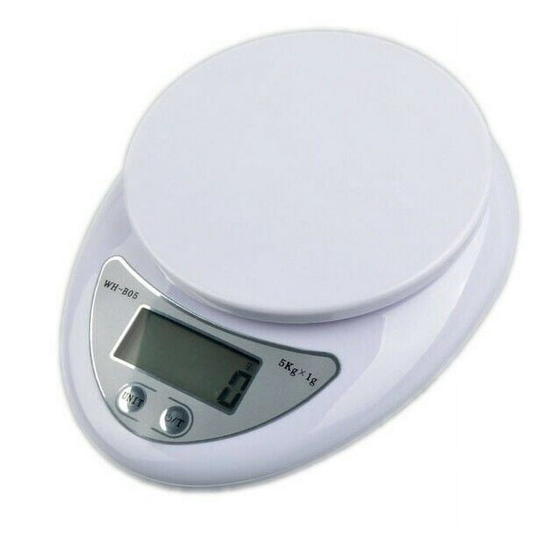 Digital Kitchen Scale, Multifunction Food Scale, Diet Food Compact Kitchen  Scale Measures in Grams and Ounces 5KG / 11 LB