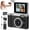 Black, variant on Auto Focus 48MP 4K Face Detection 2.4-Inch Flip Over Display Screen, Button Control, Equipped With 32GB Memory Card, Suitable For Teenagers And Beginners