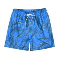 thumbnail image 4 of Sopiago Men's Board Shorts with Compression Liner 2 in 1 Swim Shorts Stretch Quick Dry Board Shorts Bathing Suits with Pockets Swimming Trunks for Men Blue,S, 4 of 7