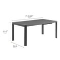 thumbnail image 3 of Tahoe Aluminum Extendable Dining Table in Gray, 3 of 10