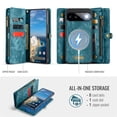 thumbnail image 4 of CaseMe Leather Case for Google Pixel 11 Pro XL,2 in 1 Detachable Wallet Case with 8-Card Holder Zipper Bills Slot,Magnetic Shockproof Flip Leather Cover Zipper Pocket Phone Cases,Blue, 4 of 10