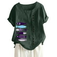 thumbnail image 4 of WXLWZYWL Womens Summer Tops My Orders Placed Recently by Me Graphic Tees for Women V Neck Blouses for Women Hawaiian Shirts for Women Tank Bodysuit for Women, 4 of 5