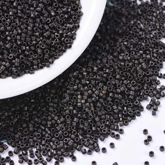 10g Delica Beads Cylinder Japanese Seed Beads 11/0 (DB0311) Matte Metallic Dark Olive 1.3x1.6mm Hole: 0.8mm 2000pcs/10g