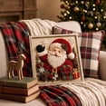 thumbnail image 2 of Christmas DIY Fabric Stamping Set for Adults, Hand Made Art Craft for Adults, Home Decor Wall Art, Beginner DIY Seasonal Party Gift (Santa #B), 2 of 6