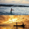 thumbnail image 6 of 6/8/10/12/16FT Fishing Cast Net Bait Easy Throw Hand Cast Strong Nylon Trap Fishing Net, 6 of 7
