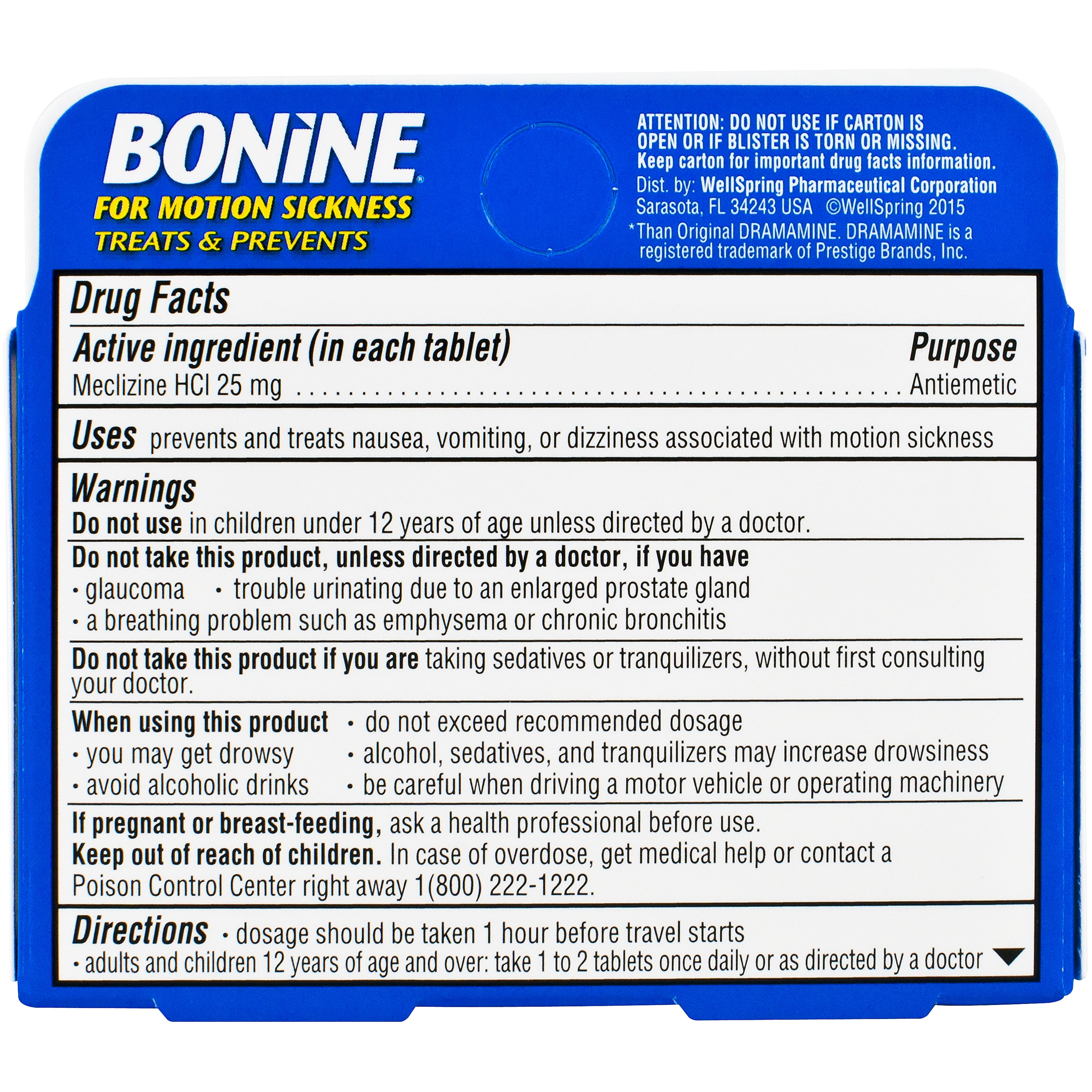Bonine Antiemetic Chewable Motion Sickness Relief Tablets Raspberry 8 Ct Walmart Com Walmart Com