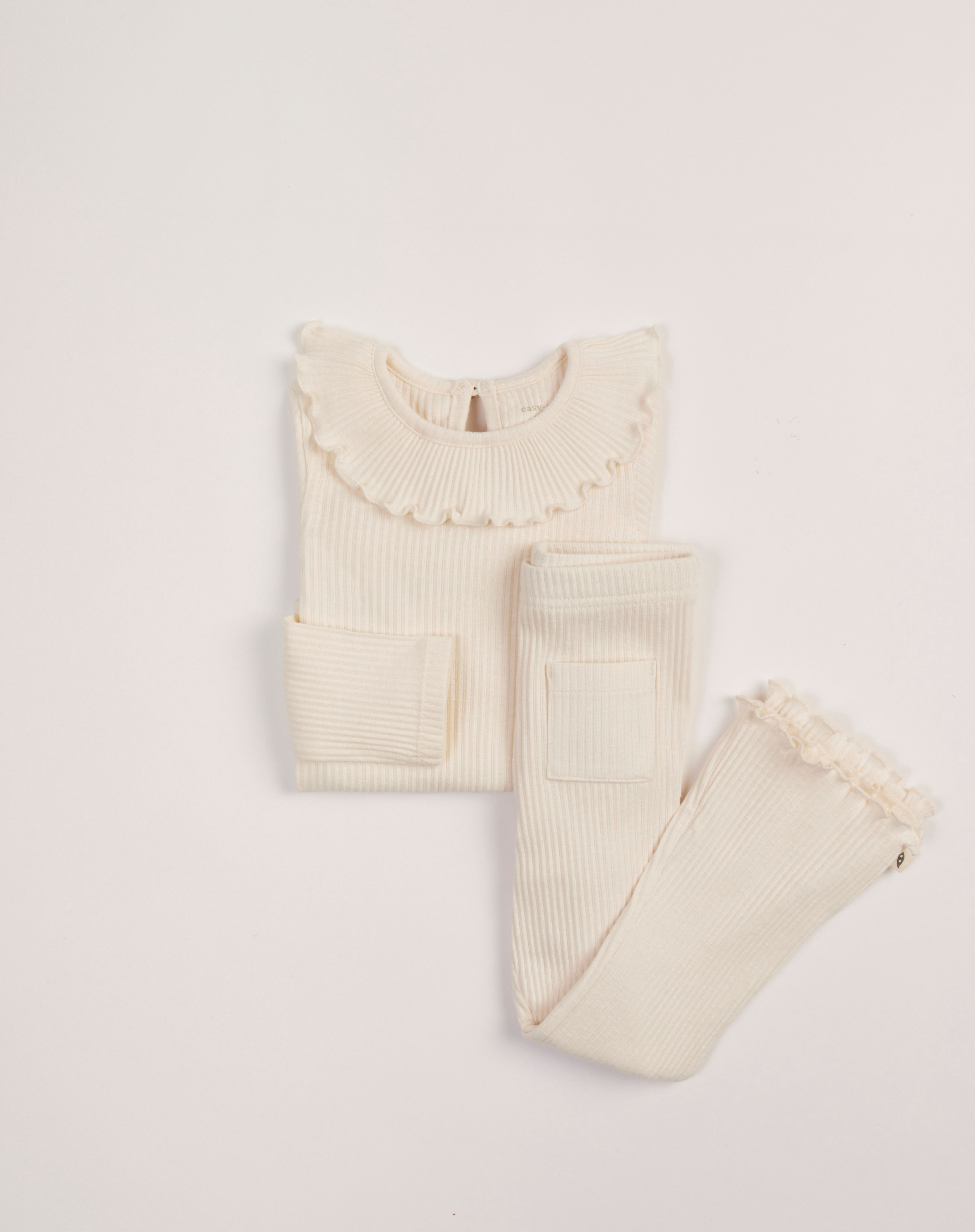 easy-peasy Toddler Girl Rib T-Shirt and Leggings Outfit Set, 2-Piece, Sizes 18M-5T