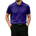 thumbnail image 2 of LTTVQM Mens Breeze Capri Polo Shirt Beer Belly Belly Collar Shirts for Golf Business Casual 2026 Summer Quick Dry Golf Shirts Purple M, 2 of 6