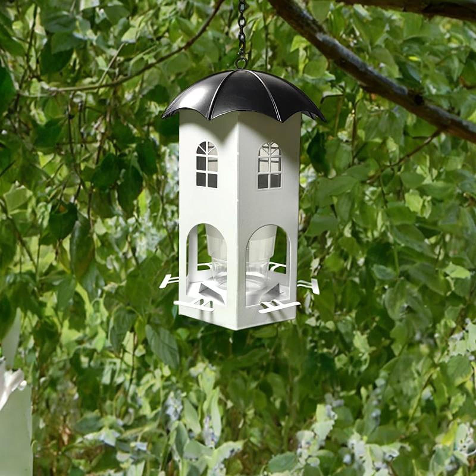 koolsoo Bird Feeder Bird Feeding Station Outdoors Easy to Clean and Fill Food Dispenser Hummingbirds Feeder for Yard Patio Decoration